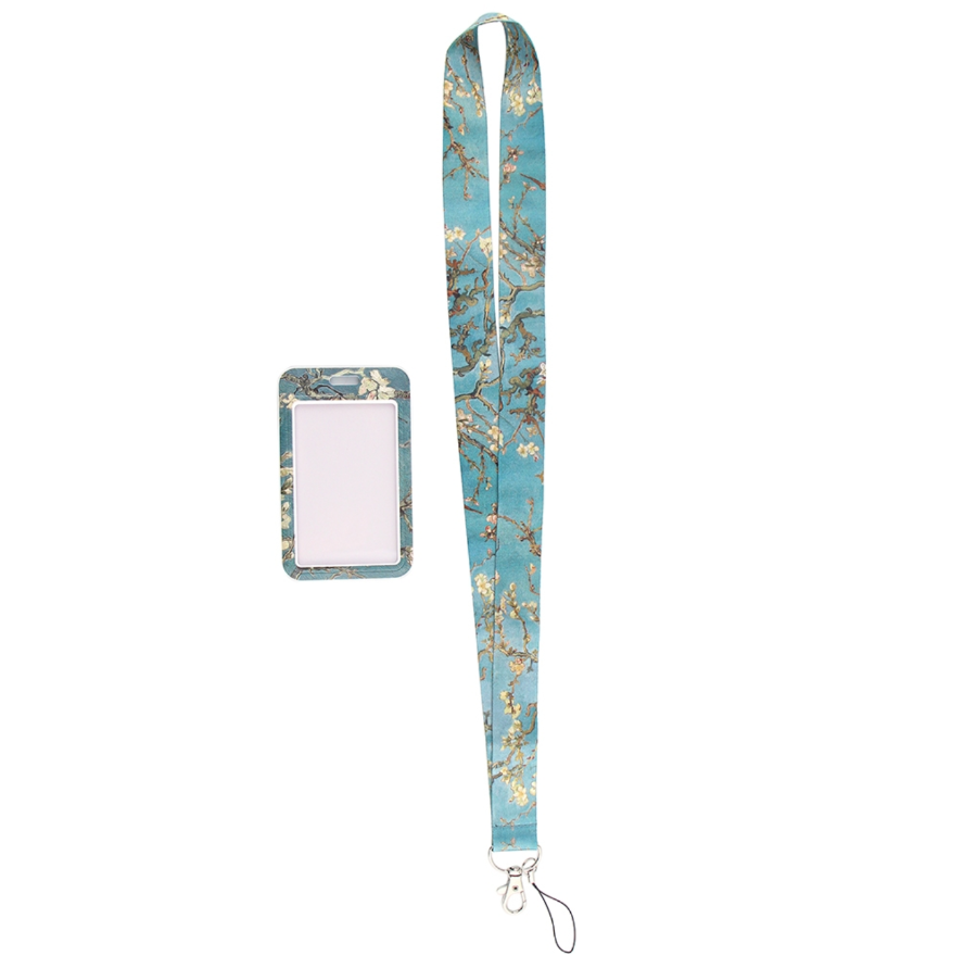 Lanyard y Porta credencial Almendro en Flor