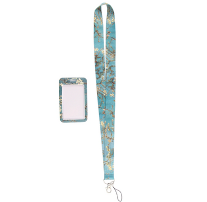 Lanyard y Porta credencial Almendro en Flor