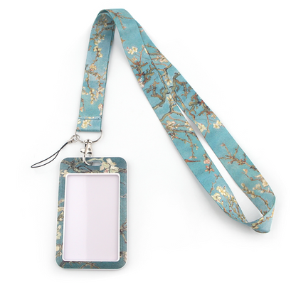 Lanyard y Porta credencial Almendro en Flor