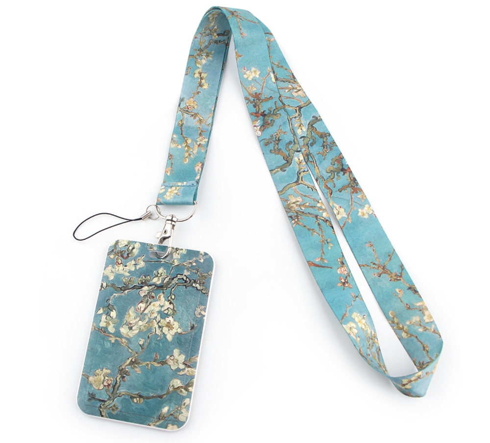 Lanyard y Porta credencial Almendro en Flor