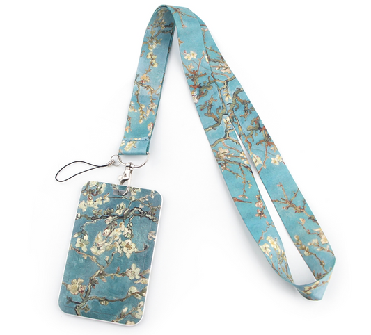 Lanyard y Porta credencial Almendro en Flor
