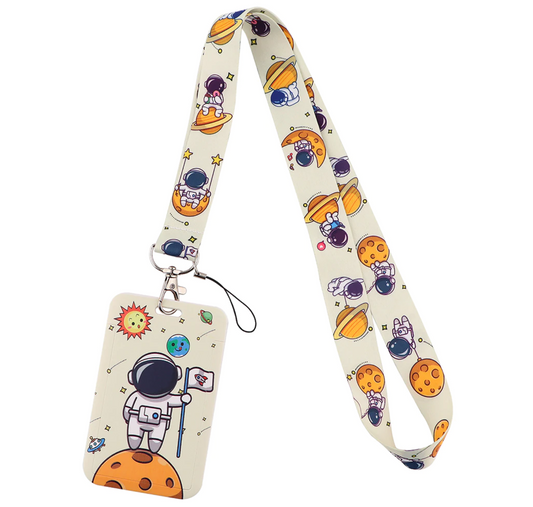Lanyard y Porta credencial Astronauta