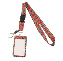 Cargar imagen en el visor de la galería, Lanyard y Porta credencial rompecabezas autismo
