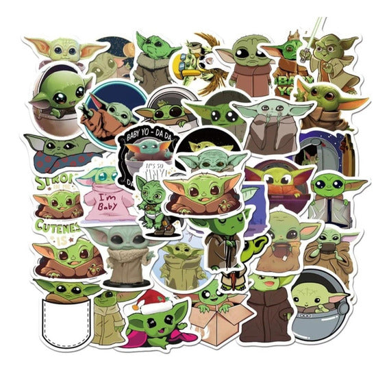 Paquete Stickers Baby Yoda