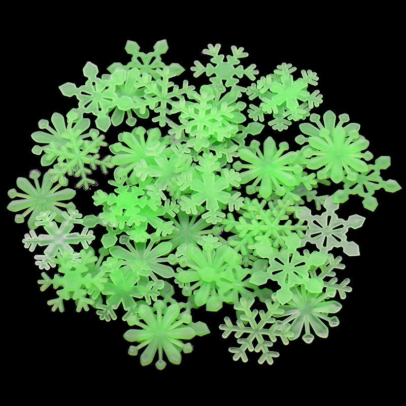 Copos de Nieve Fluorescentes