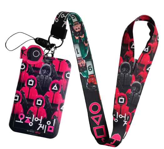 Lanyard y Porta credencial Juego del calamar