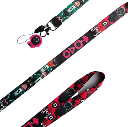 Lanyard y Porta credencial Juego del calamar