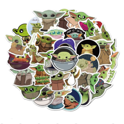 Paquete Stickers Baby Yoda