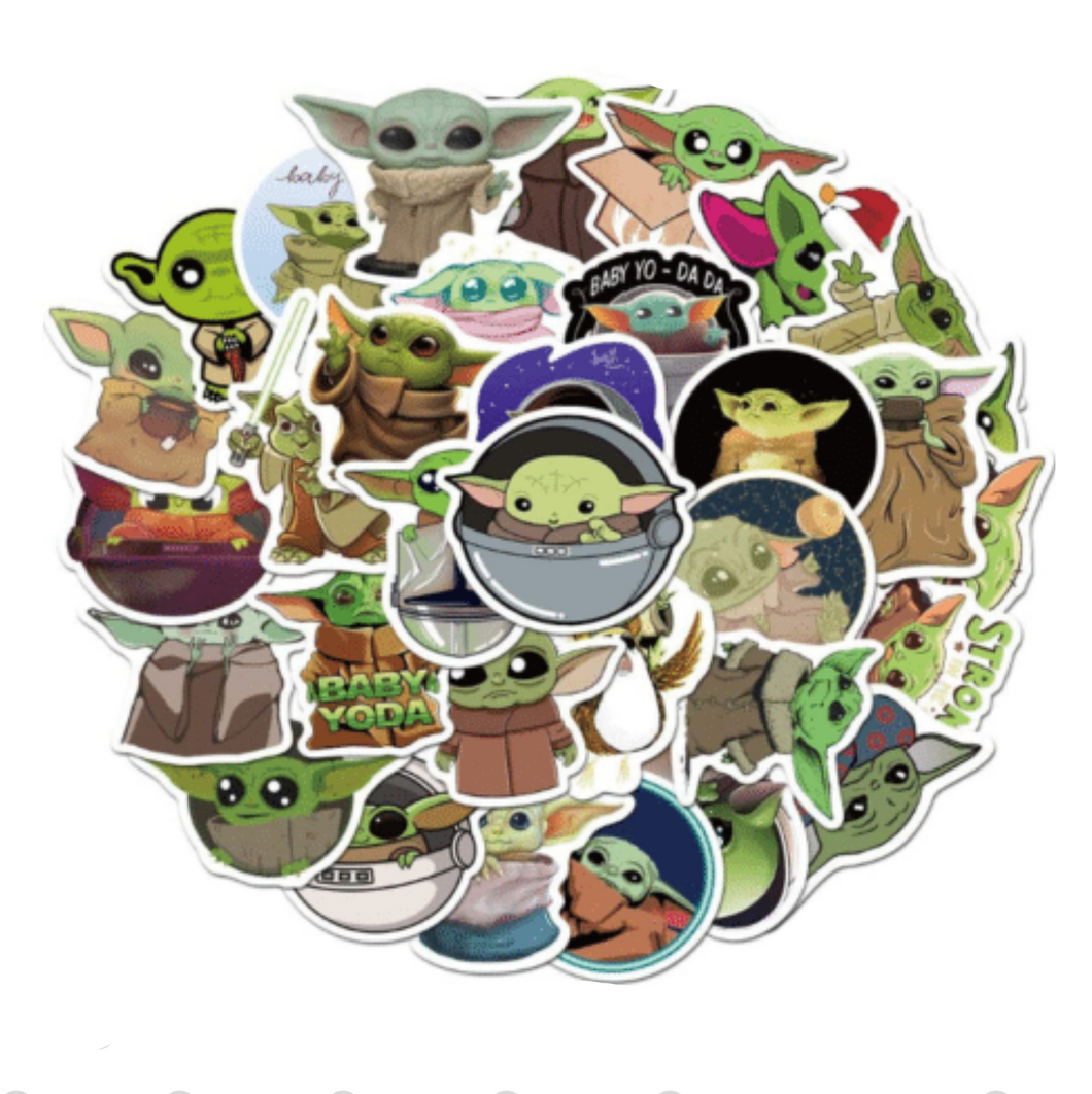 Paquete Stickers Baby Yoda