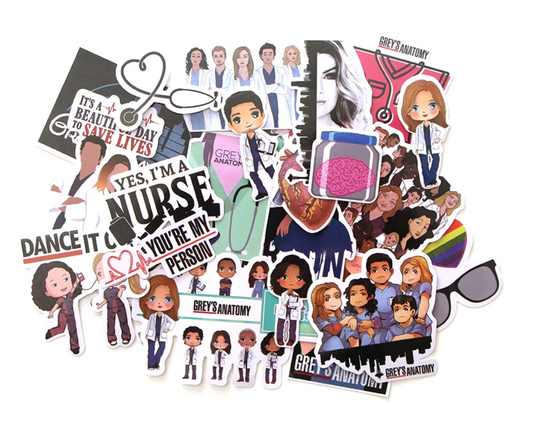 Paquete Stickers Grey´s Anatomy - Yukawaii