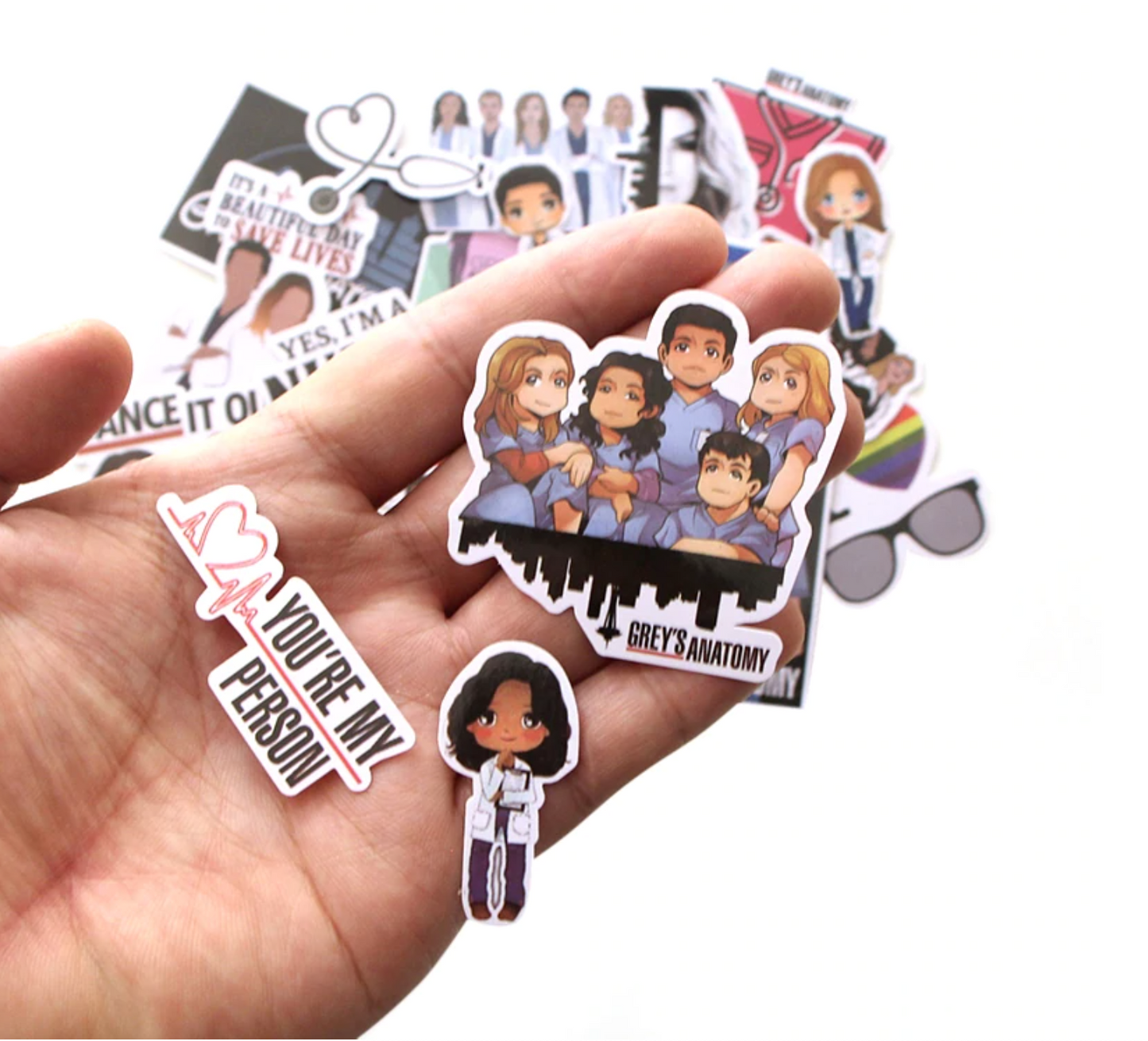 Paquete Stickers Grey´s Anatomy - Yukawaii