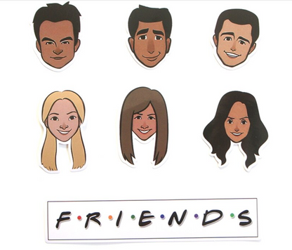 Paquete Stickers Friends