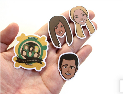 Paquete Stickers Friends