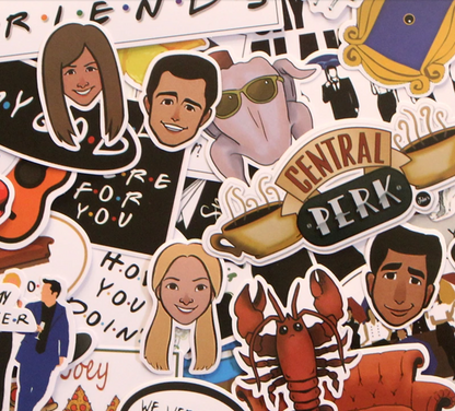 Paquete Stickers Friends