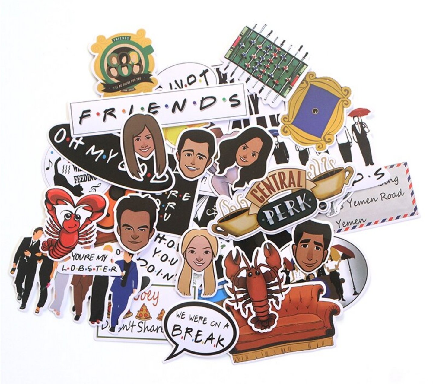 Paquete Stickers Friends