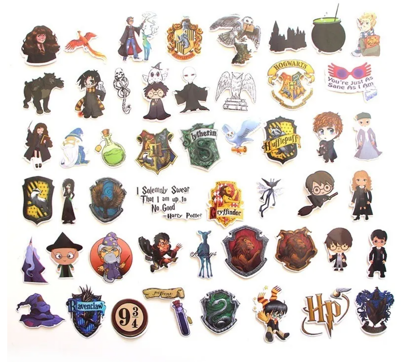 Paquete Stickers Harry Potter - Yukawaii