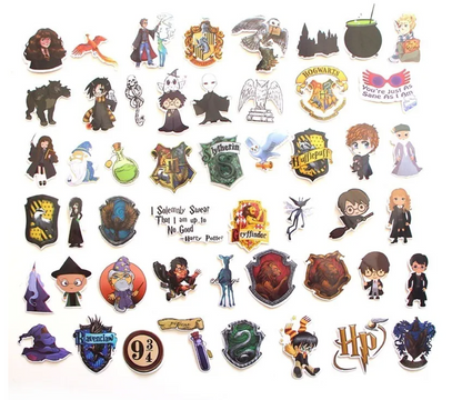 Paquete Stickers Harry Potter - Yukawaii