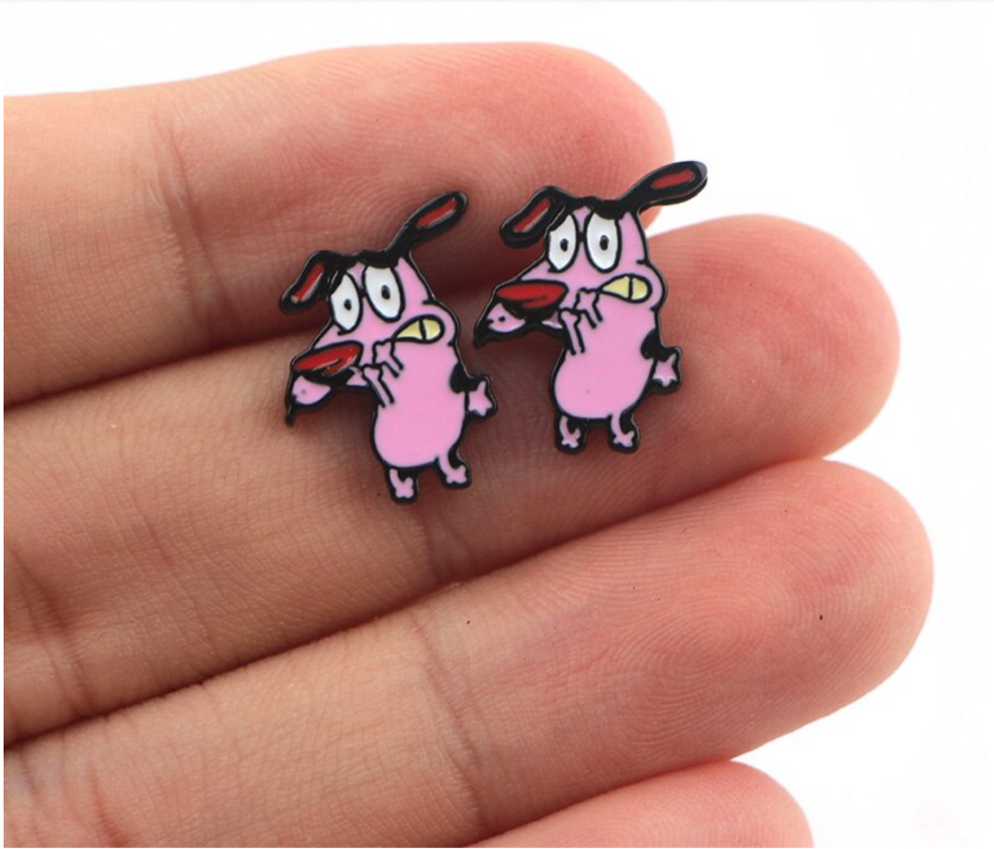 Aretes Coraje el perro cobarde - Yukawaii