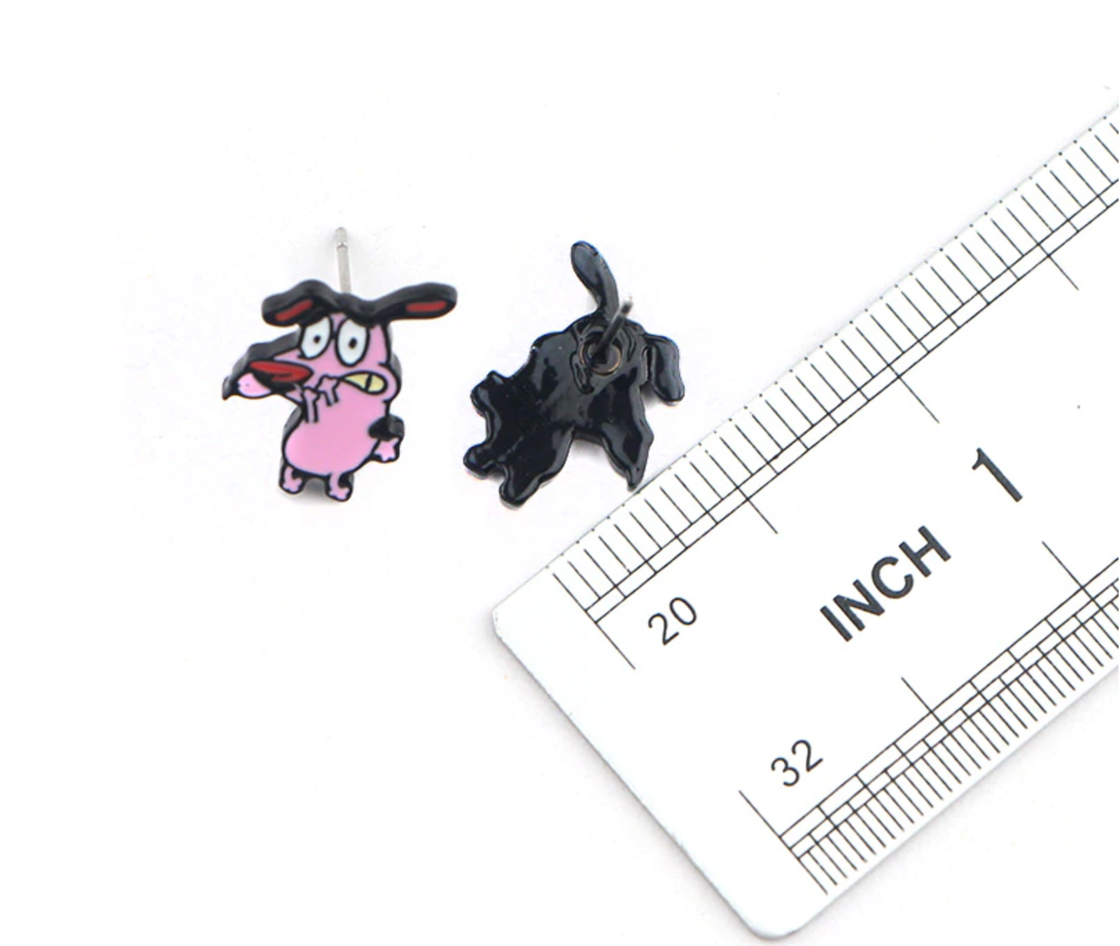 Aretes Coraje el perro cobarde - Yukawaii