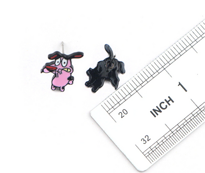 Aretes Coraje el perro cobarde - Yukawaii