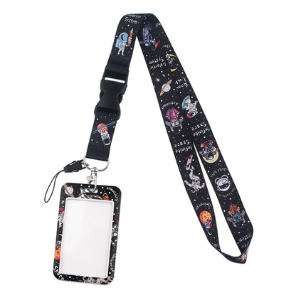 Lanyard y Porta credencial Astronauta