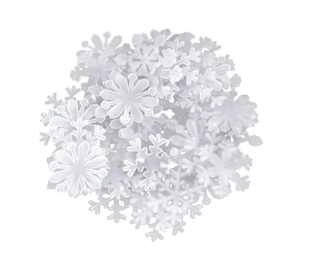 Copos de Nieve Fluorescentes