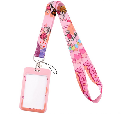 Lanyard y Porta credencial Piglet