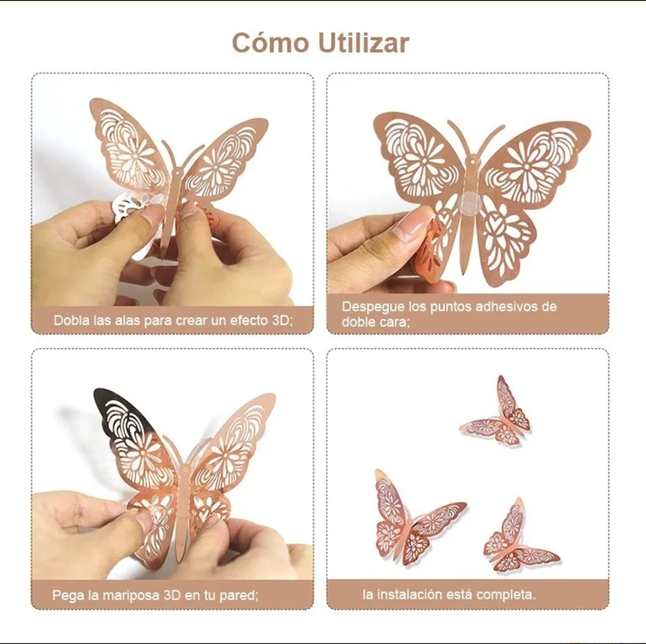 Set Mariposas Decorativas con diseño