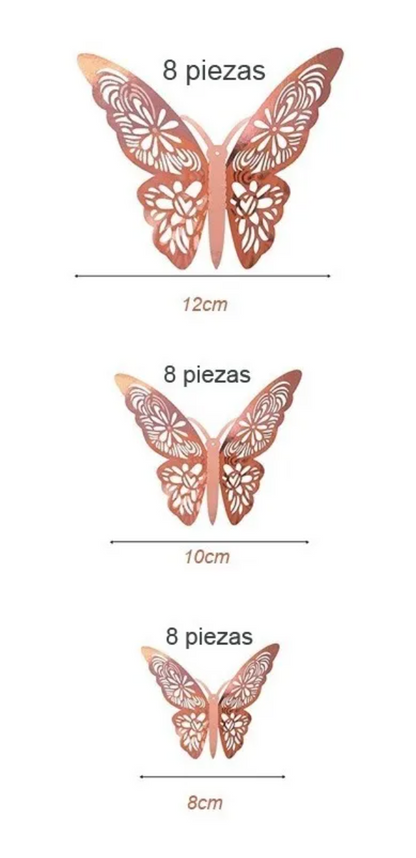 Set Mariposas Decorativas con diseño