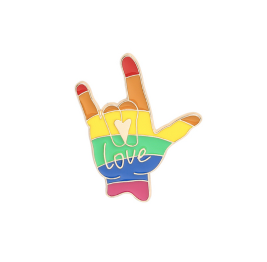 Pin Mano Arcoiris