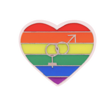 Cargar imagen en el visor de la galería, Pin Corazón Arcoiris
