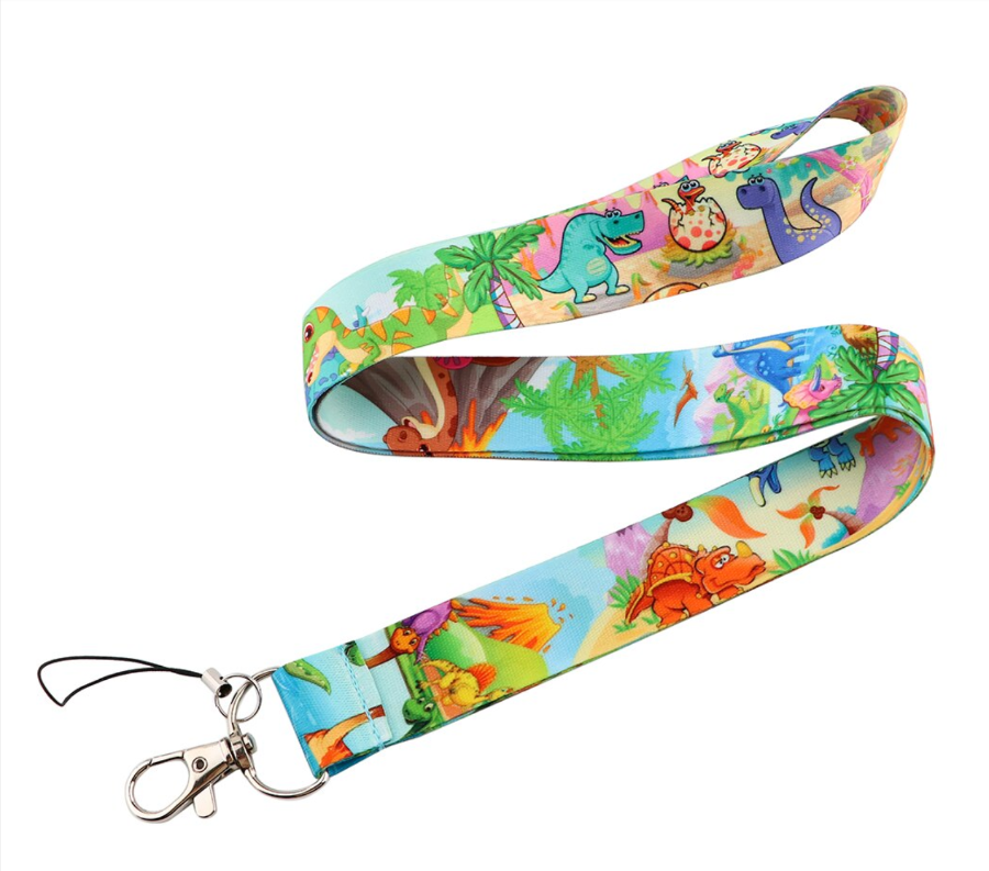 Lanyard Dinosaurio