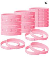 Cargar imagen en el visor de la galería, Pulsera Lazo rosa lucha contra el cancer de mama
