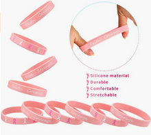 Cargar imagen en el visor de la galería, Pulsera Lazo rosa lucha contra el cancer de mama

