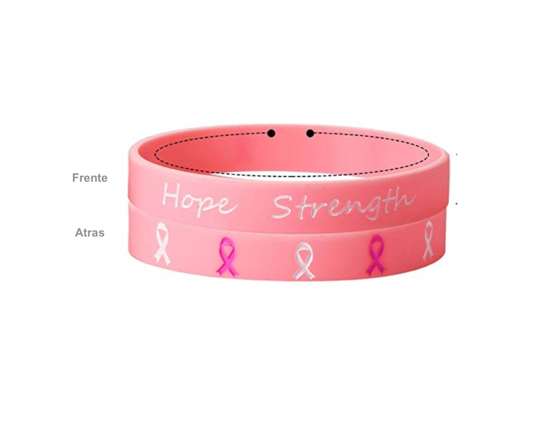 Pulsera Lazo rosa lucha contra el cancer de mama