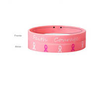 Cargar imagen en el visor de la galería, Pulsera Lazo rosa lucha contra el cancer de mama
