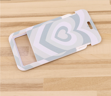 Cargar imagen en el visor de la galería, Lanyard y Porta credencial Corazones Gris
