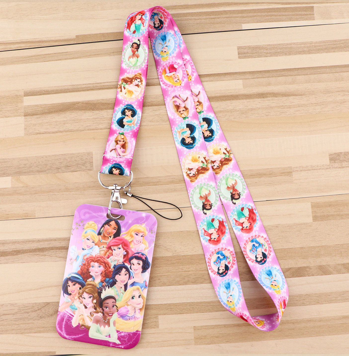 Lanyard y Porta credencial Princesas