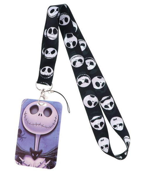 Lanyard y Porta credencial Jack Skellington