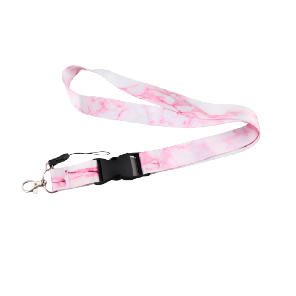 Lanyard Marmol Rosa
