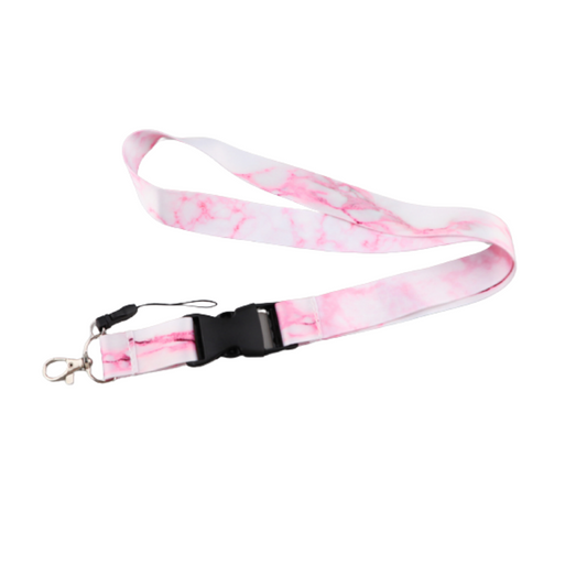 Lanyard Marmol Rosa