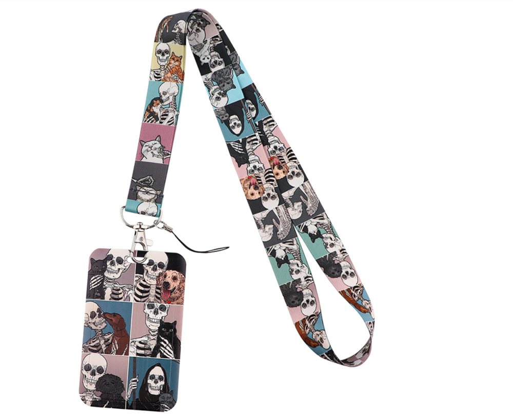 Lanyard y Porta credencial Calaveras