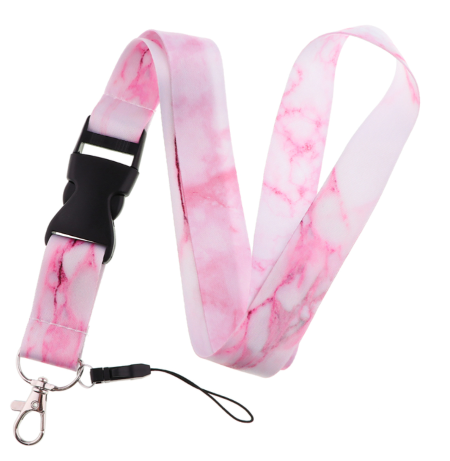 Lanyard Marmol Rosa