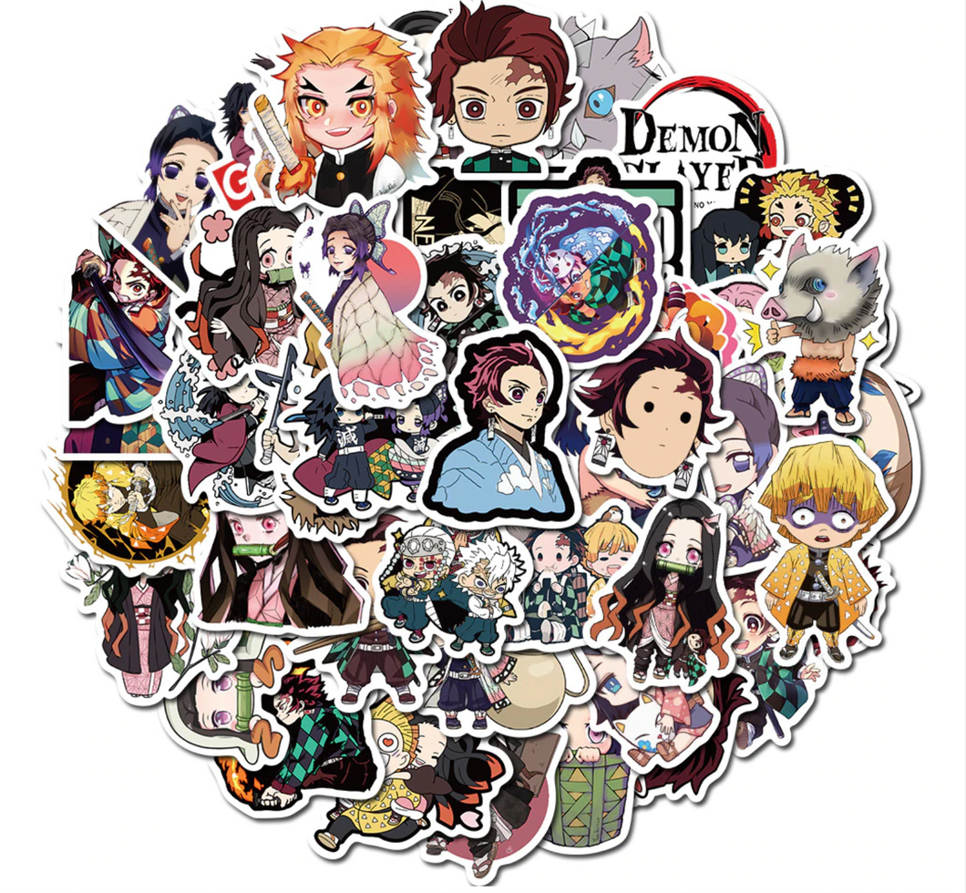 Paquete Stickers Demon Slayer