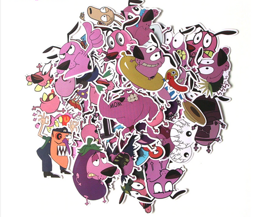 Paquete Stickers Coraje el Perro Cobarde