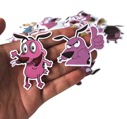 Paquete Stickers Coraje el Perro Cobarde