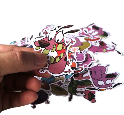 Paquete Stickers Coraje el Perro Cobarde
