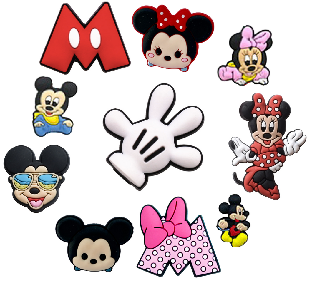 Shoe charm Mimi y Mickey