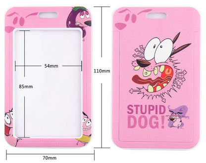 Lanyard y Porta credencial Coraje el perro cobarde - Yukawaii