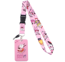 Cargar imagen en el visor de la galería, Lanyard y Porta credencial Coraje el perro cobarde
